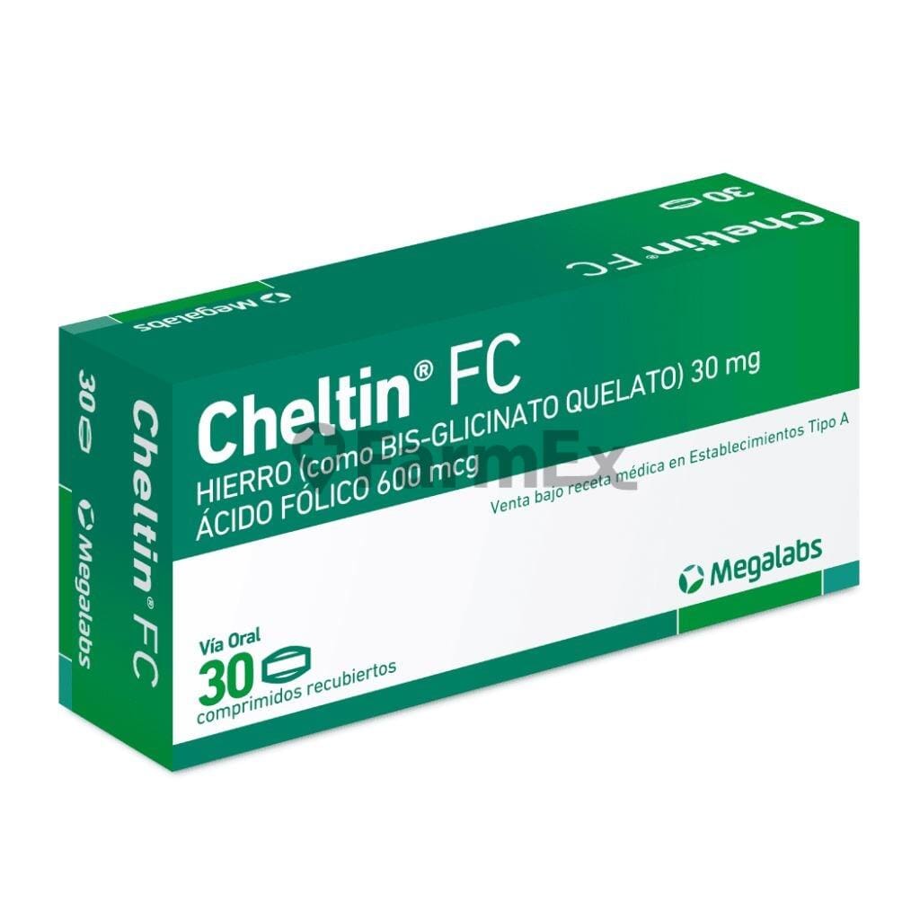 Cheltin FC x 30 comprimidos Farmex-Fonasa-Persistente